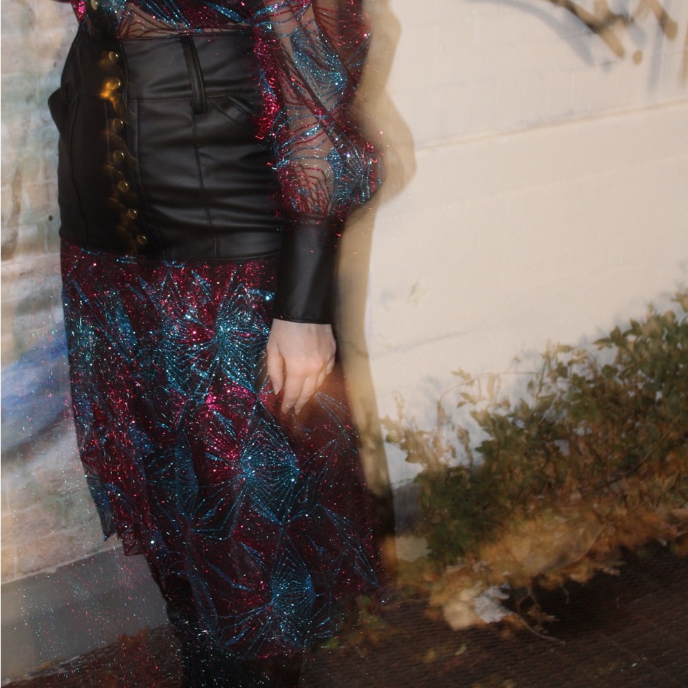 ROTTMAN NYC ‘Dazzling Revenge’ Midi Skirt - Picture 6 of 7